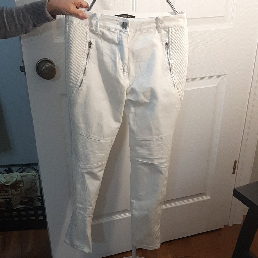 Women's White Straight Leg Jeans